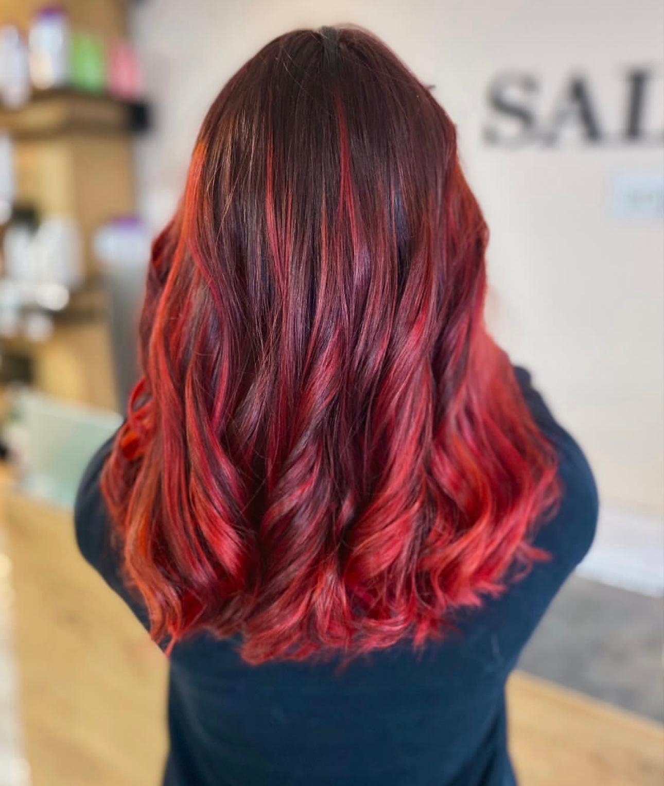 Kupfer-Balayage Kreativ-Color